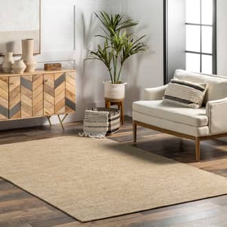 9' 6" x 13' 6" Cotton Solid Flatweave Rug secondary image