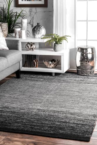 Woven Ombre Pinstripe Rug secondary image