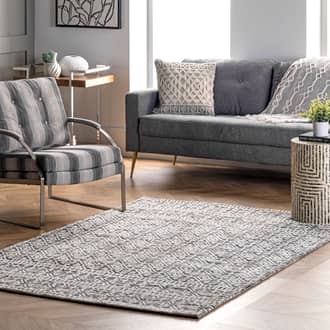 Textured Tribal Trellis Rug secondary image