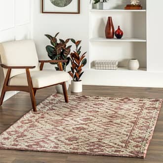 Tia Bordered Diamond Rug secondary image