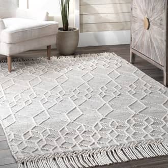 Textured Trellis Rug secondary image