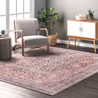 Janice Medallion Washable Rug secondary image