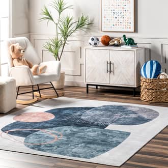 5' 3" x 8' Shilah Washable Abstract Rug secondary image