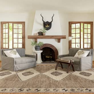 Fennel Diamond Washable Rug secondary image