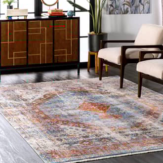 7' 10" Distressed Medallion Rug secondary image
