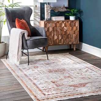 6' 7" x 9' 4" Faded Native Panels Rug secondary image