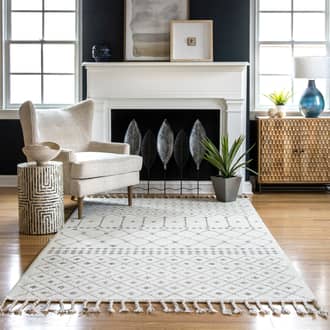 Woolen Modern Trellis Rug secondary image