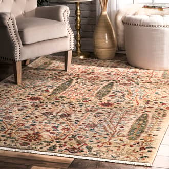 Floral Fringed Rug secondary image