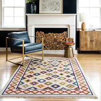 Boho Aztec Trellis Rug secondary image