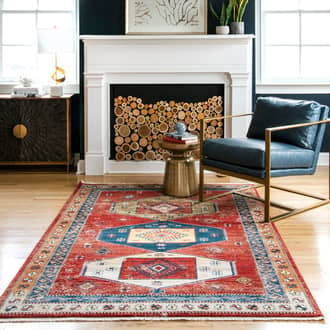 Paneled Tribal Rug secondary image