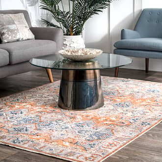 Quatrefloral Tribal Fringe Rug secondary image