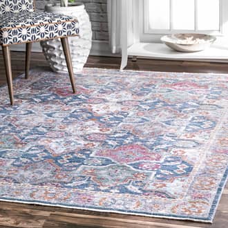 Floral Tessellation Fringe Rug secondary image