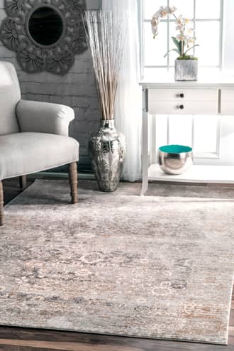 Muted Floral Design Rug secondary image
