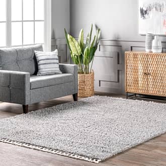 Dream Solid Shag with Tassels Rug secondary image