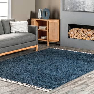 Dream Solid Shag with Tassels Rug secondary image