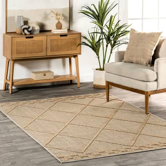 Ina Textured Trellis Indoor/Outdoor Rug secondary image