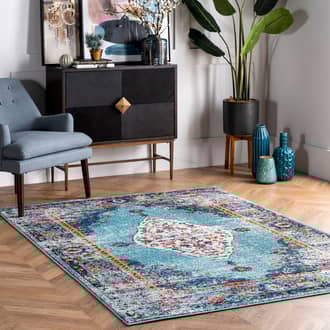 4' x 6' Iris Fading Oriental Medallion Rug secondary image