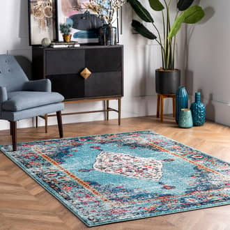 Iris Fading Oriental Medallion Rug secondary image