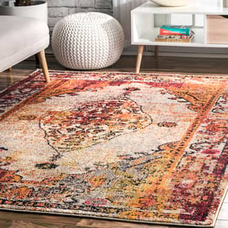 Iris Fading Oriental Medallion Rug secondary image