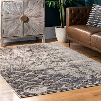 Distressed Trellis Rug secondary image