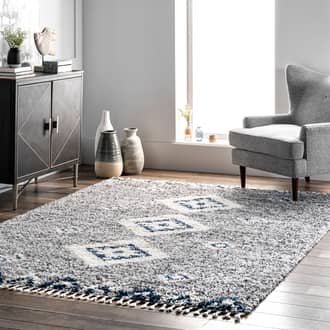 Diamond Totem Shag With Tassels Rug secondary image