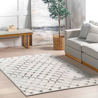 4' x 6' Bethesda Washable Crosshatch Rug secondary image