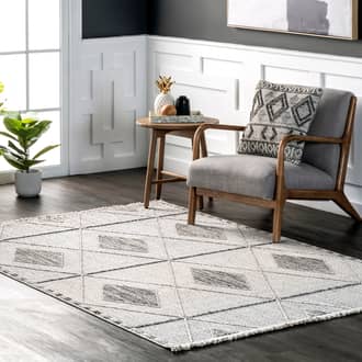 Aurelia Raised Diamond Rug secondary image