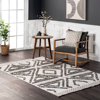 Kalinda Raised Diamond Rug secondary image