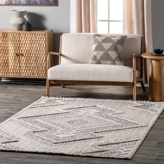 Minerva Geometric Textured Rug secondary image