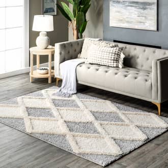 Kourtney Trellis Shag Rug secondary image