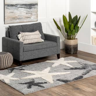 Hilaria Shag Starfish Rug secondary image