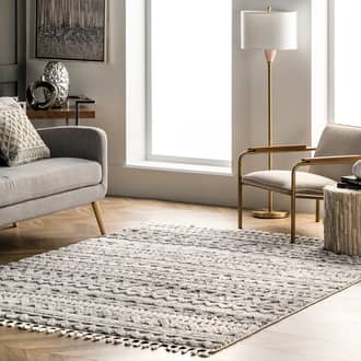 Textured Banded Rug secondary image