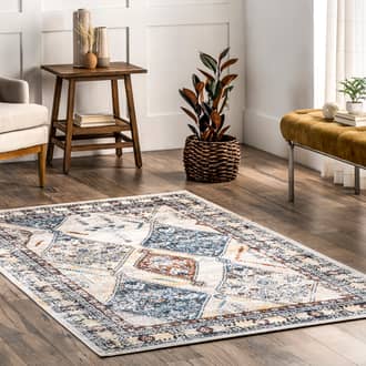 5' x 7' 6" Evianna Washable Diamond Rug secondary image