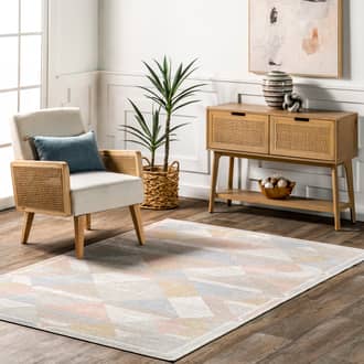 Azalia Washable Pastel Geometric Rug secondary image