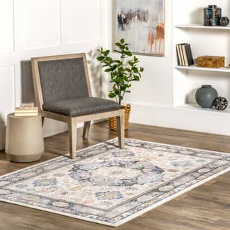 4' x 6' Auralia Washable Medallion Rug secondary image