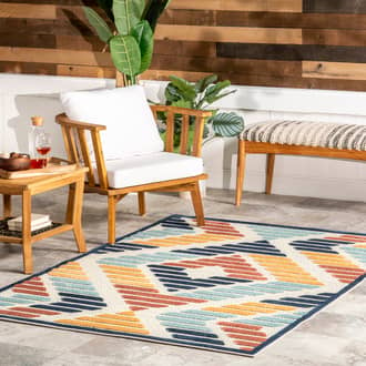 Zyla Skipping Stripes Indoor/Outdoor Rug secondary image