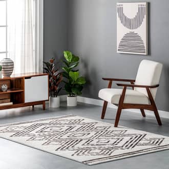 Zoe Diamond Geometric Rug secondary image