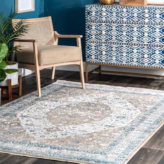 Persian Iris Medallion Rug secondary image