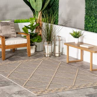 Ina Textured Trellis Rug secondary image