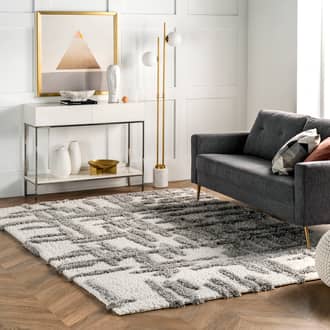 Serena Textured Crosshatch Rug secondary image