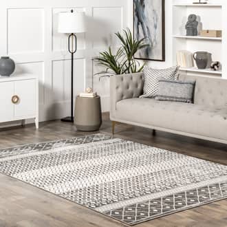 Annalise Trellis Stripes Rug secondary image