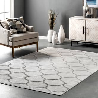 Judy Scalloped Trellis Rug secondary image