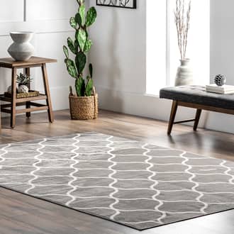 Judy Scalloped Trellis Rug secondary image