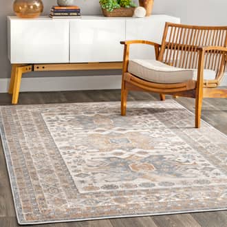 5' x 8' Flowery Medallion Rug secondary image