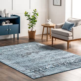 Aida Washable Stencil Rug secondary image