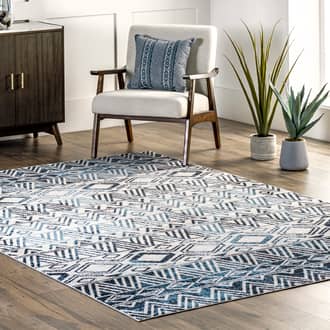 6' 7" x 9' Halsey Banded Washable Rug secondary image