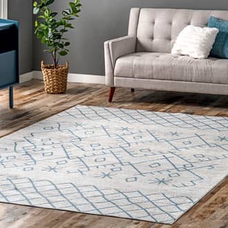 Tanya Washable Crosshatch Rug secondary image