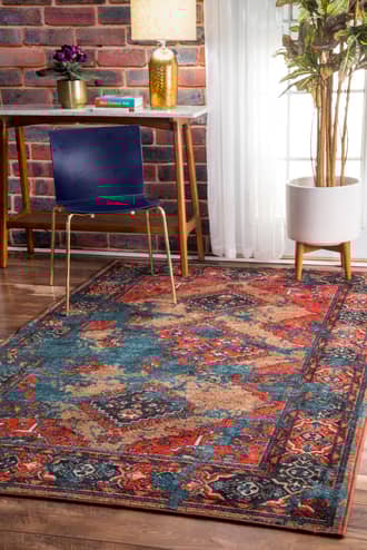 4' 4" x 6' Dyed Diamonds Rug secondary image