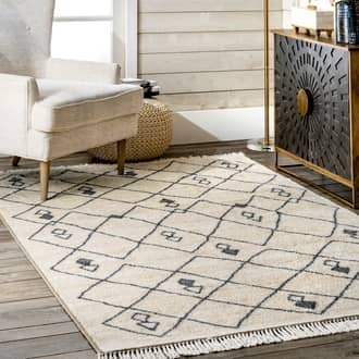 Moroccan Trellis Non-Slip Backing Rug secondary image