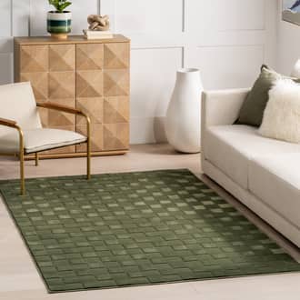 3' x 5' Scout Checkered Washable Rug secondary image
